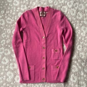 Juicy Couture Pink Wool Cardigan